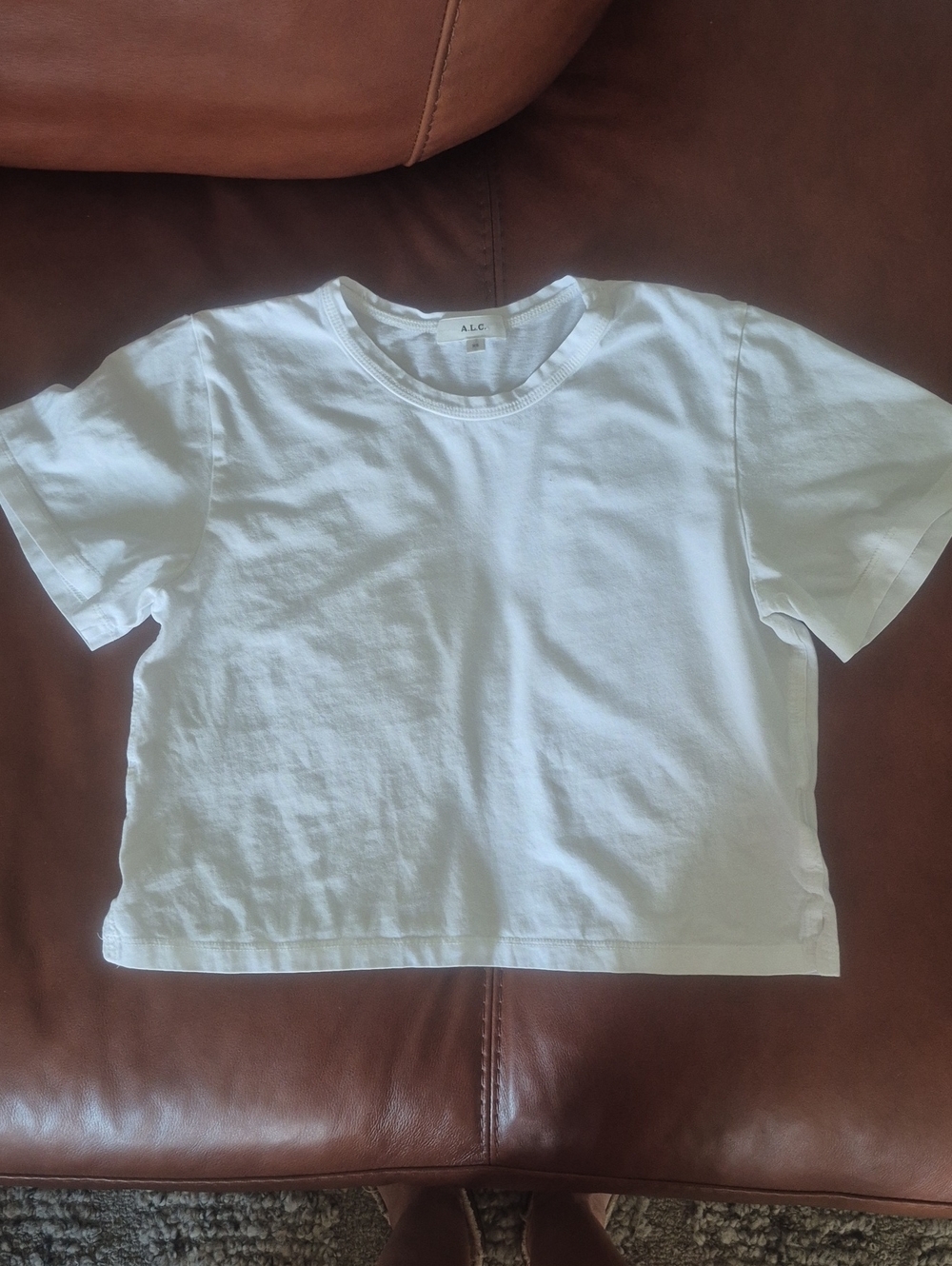 A.L.C. White Crop Tee